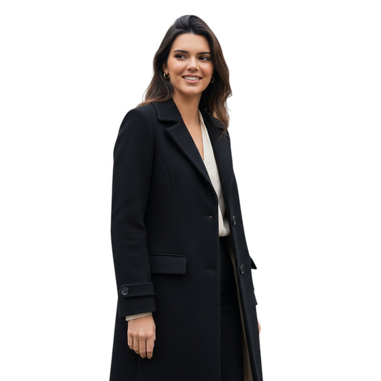 Dames Winterjas met Tailored Kraag-STYLAAR