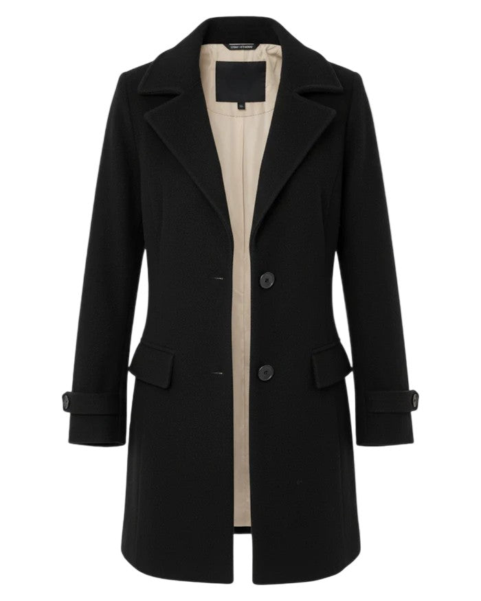 Dames Winterjas met Tailored Kraag-STYLAAR