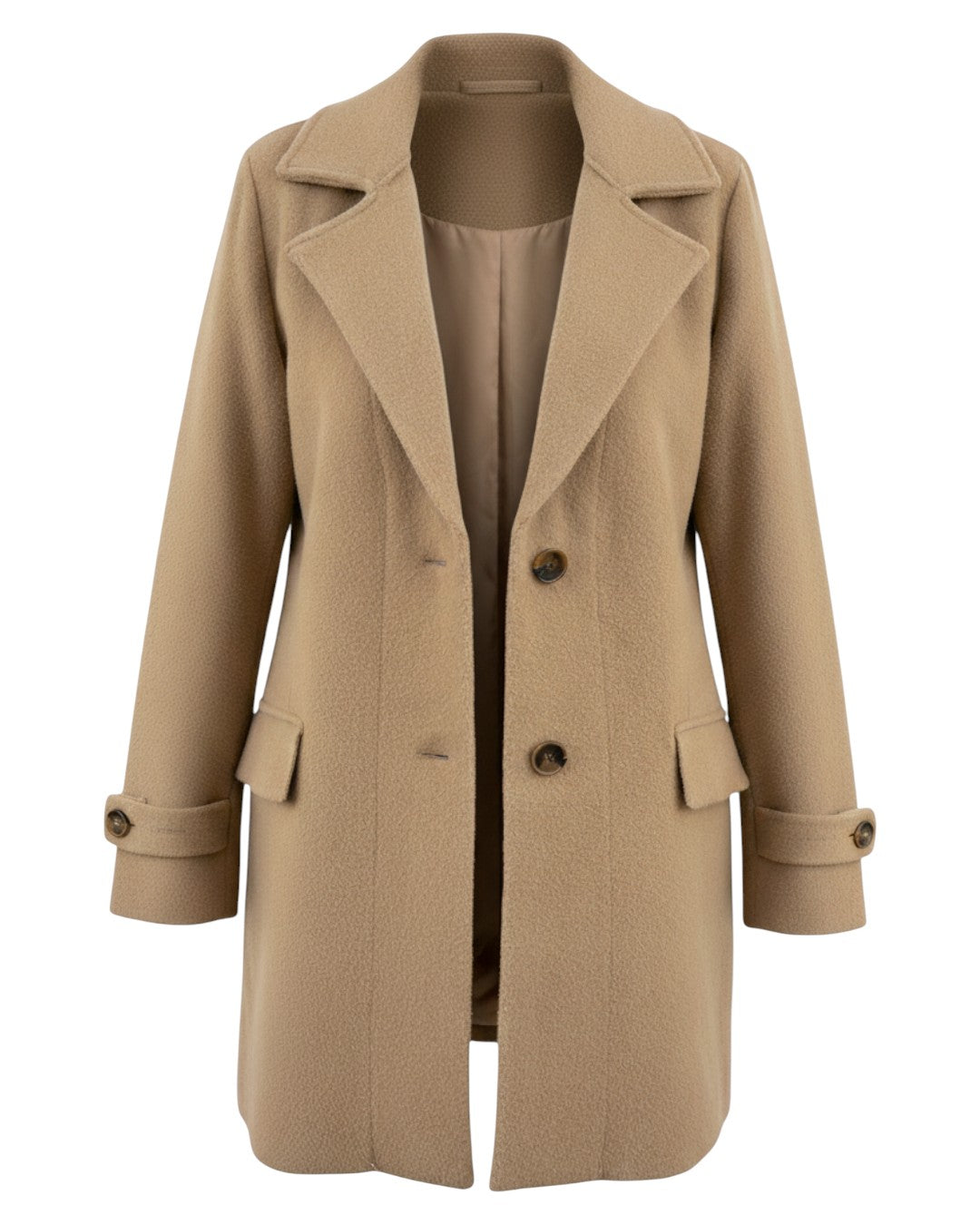 Dames Winterjas met Tailored Kraag-STYLAAR