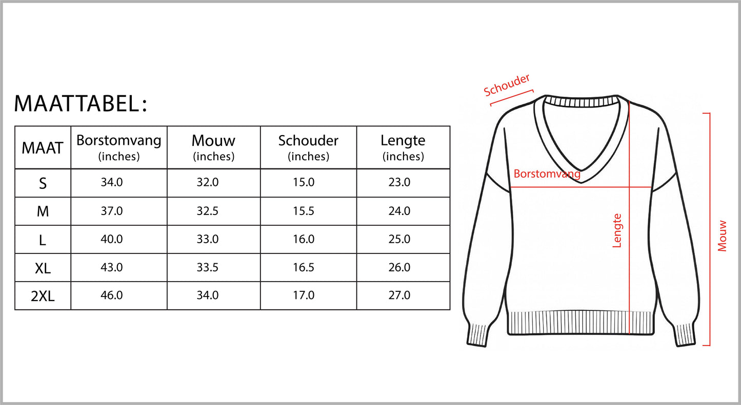 Dames V-Hals Gebreide Trui Pullover