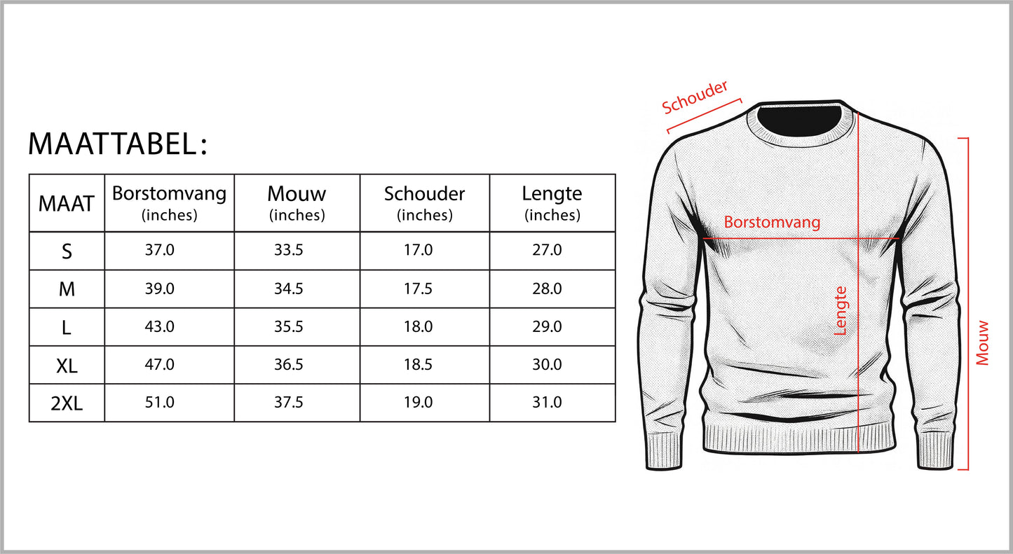 Heren O-hals casual trui voor de winter