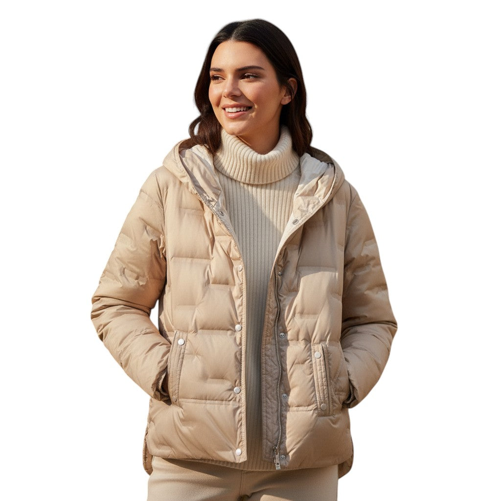 Jas met capuchon voor dames - Zacht en geïsoleerd-STYLAAR