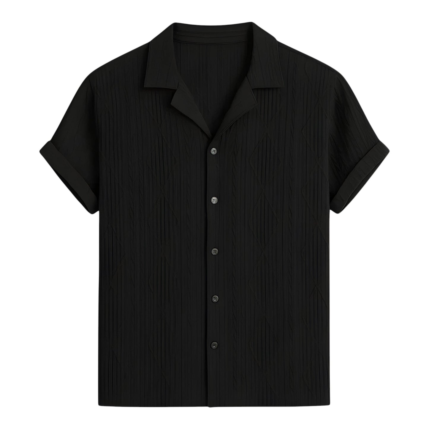 STYLAAR - Cubaanse Jacquard Overhemd voor Heren-STYLAAR