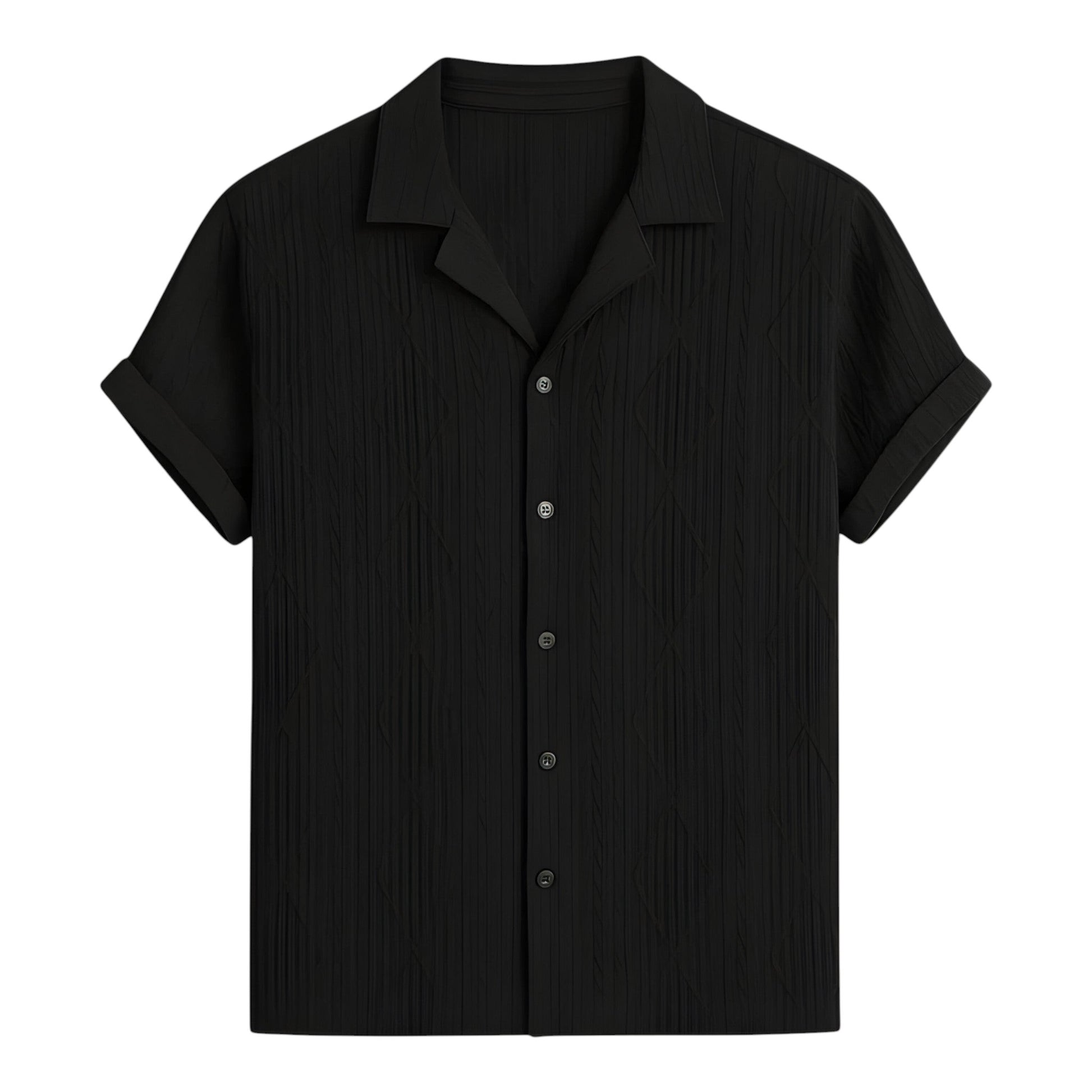 STYLAAR - Cubaanse Jacquard Overhemd voor Heren-STYLAAR