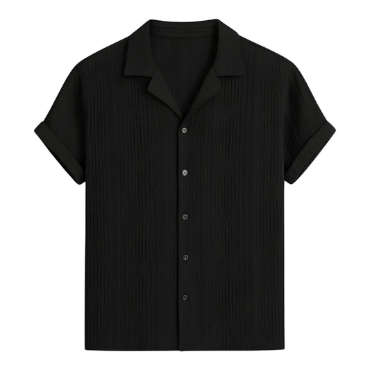 STYLAAR - Cubaanse Jacquard Overhemd voor Heren-STYLAAR