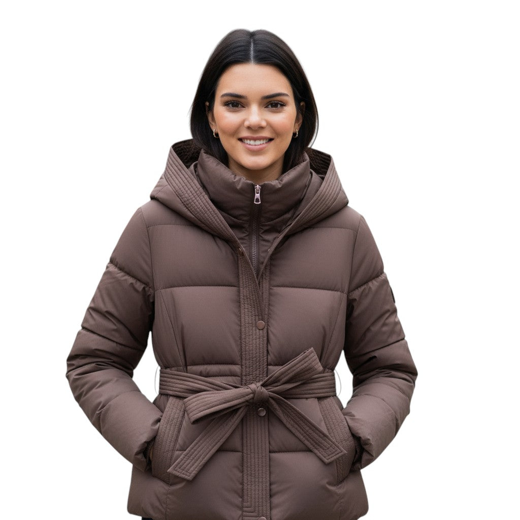 STYLAAR - Dames Puffer Jacket met Capuchon Winterjas-STYLAAR
