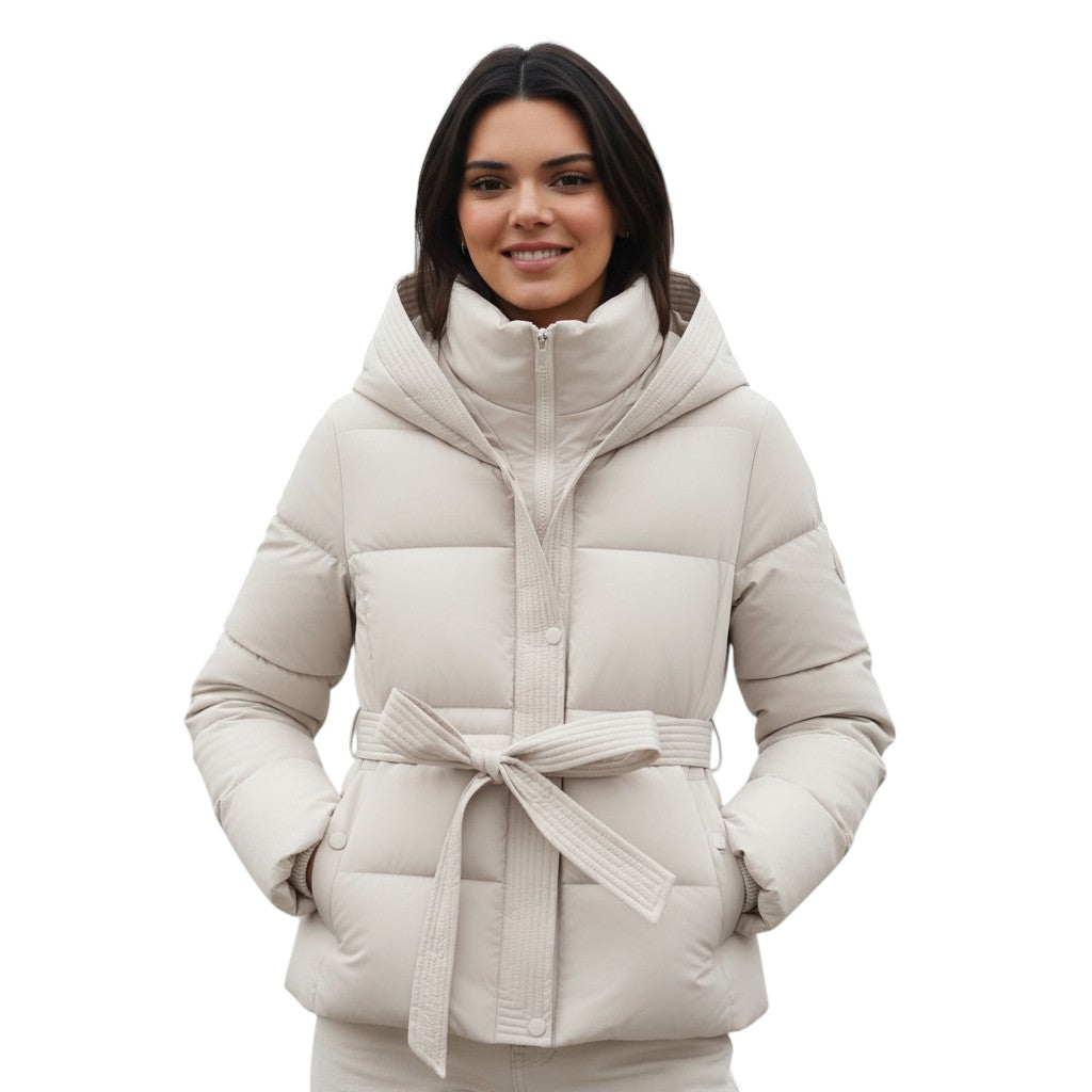 STYLAAR - Dames Puffer Jacket met Capuchon Winterjas-STYLAAR