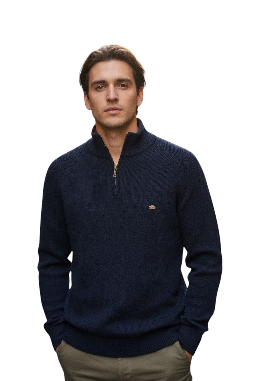 STYLAAR - Heren Cardigan Rits Voorkant Winterstijl-STYLAAR