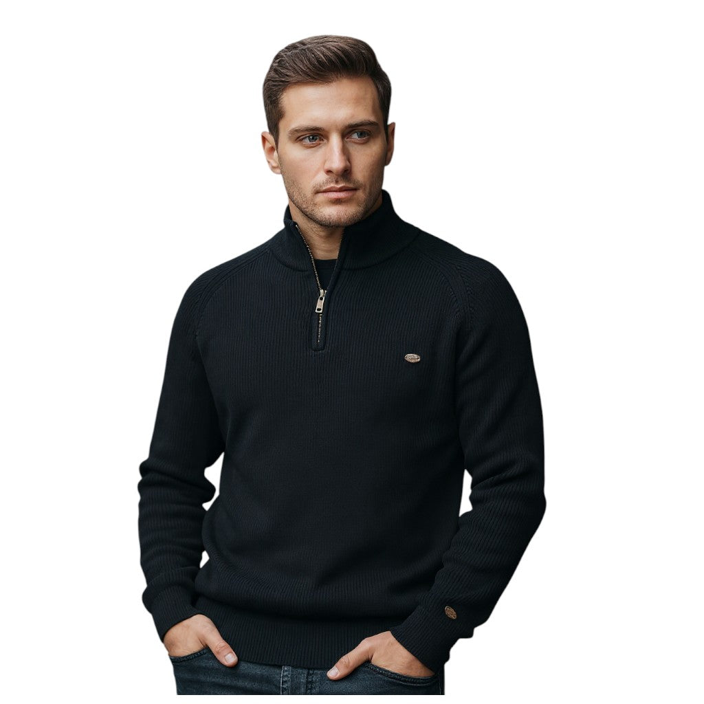 STYLAAR - Heren Cardigan Rits Voorkant Winterstijl-STYLAAR