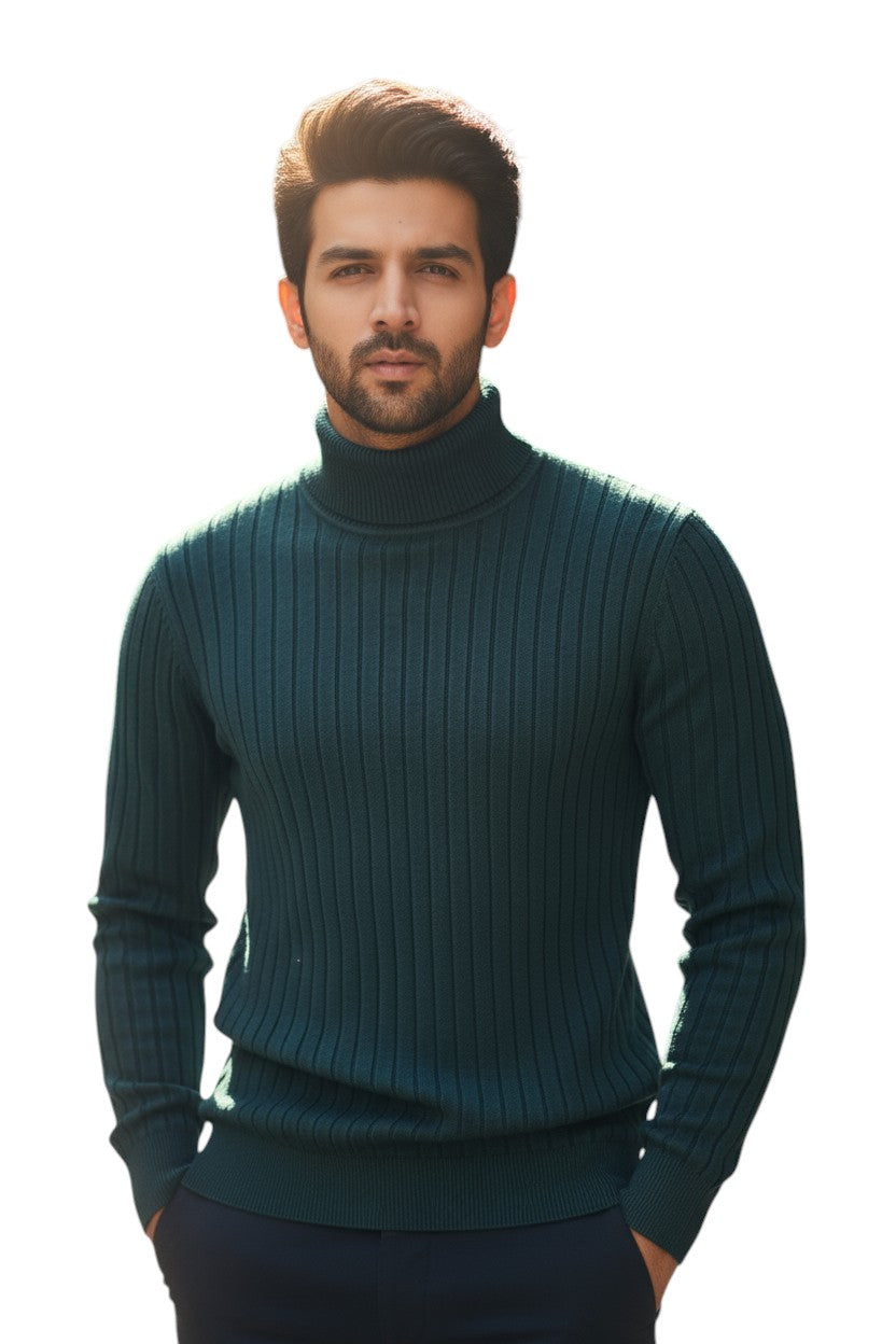 STYLAAR - Heren Coltrui Casual Gebreide Pullover Warme Trui-STYLAAR