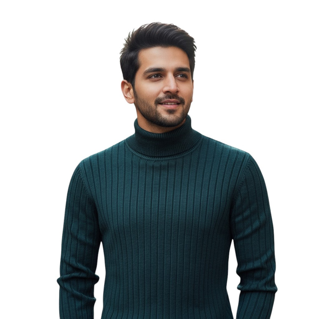 STYLAAR - Heren Coltrui Casual Gebreide Pullover Warme Trui-STYLAAR