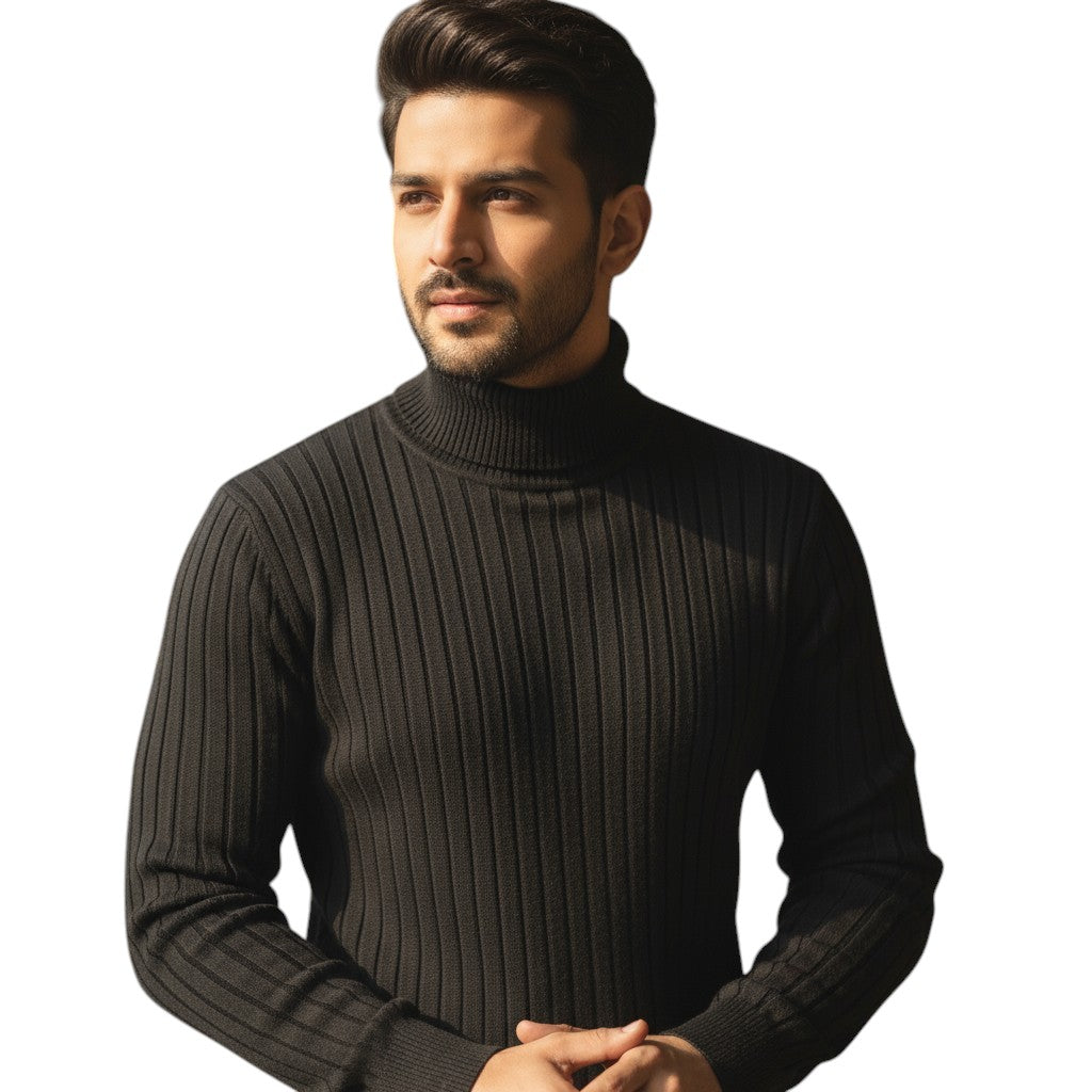 STYLAAR - Heren Coltrui Casual Gebreide Pullover Warme Trui-STYLAAR