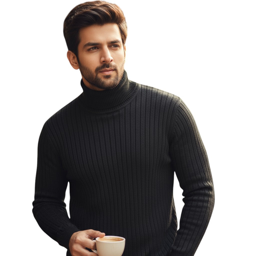 STYLAAR - Heren Coltrui Casual Gebreide Pullover Warme Trui-STYLAAR