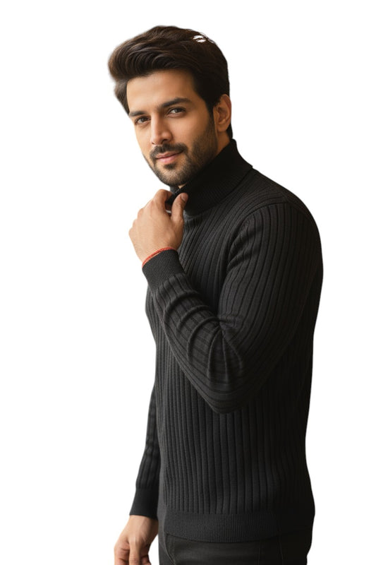 STYLAAR - Heren Coltrui Casual Gebreide Pullover Warme Trui-STYLAAR