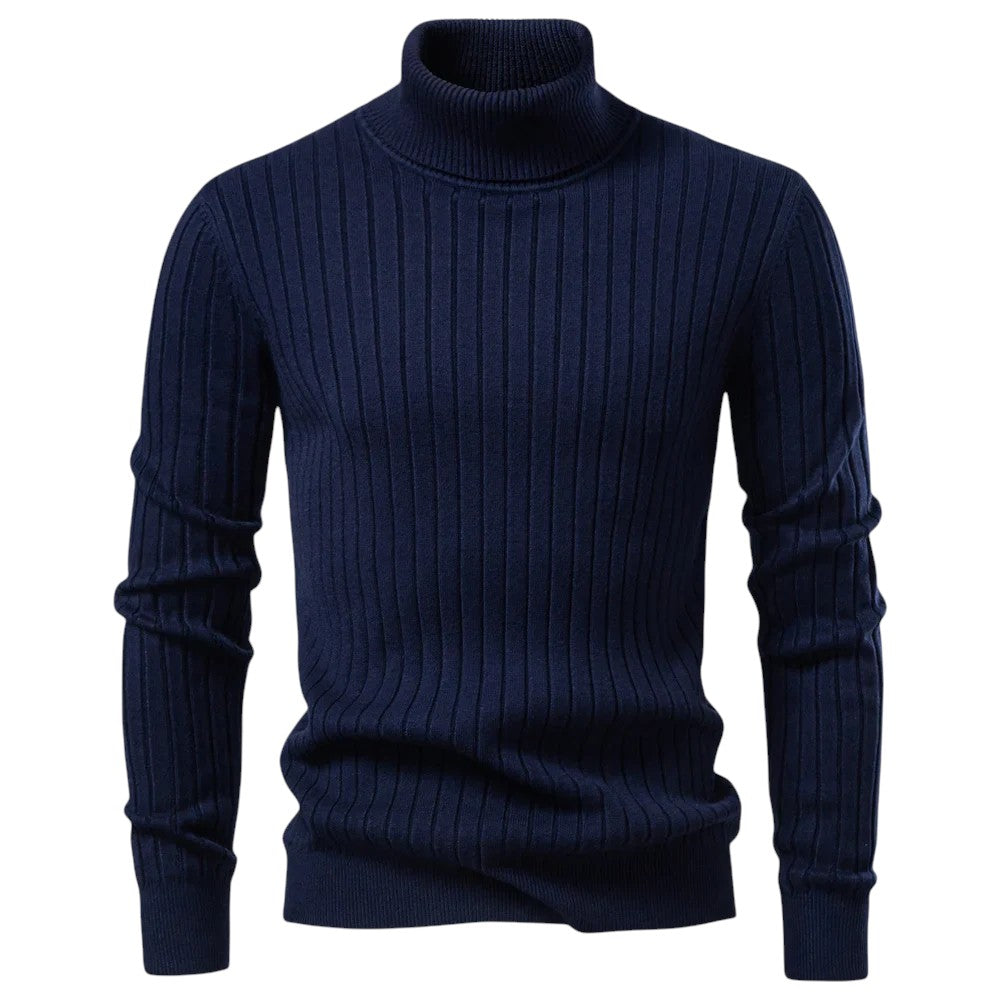 STYLAAR - Heren Coltrui Casual Gebreide Pullover Warme Trui-STYLAAR