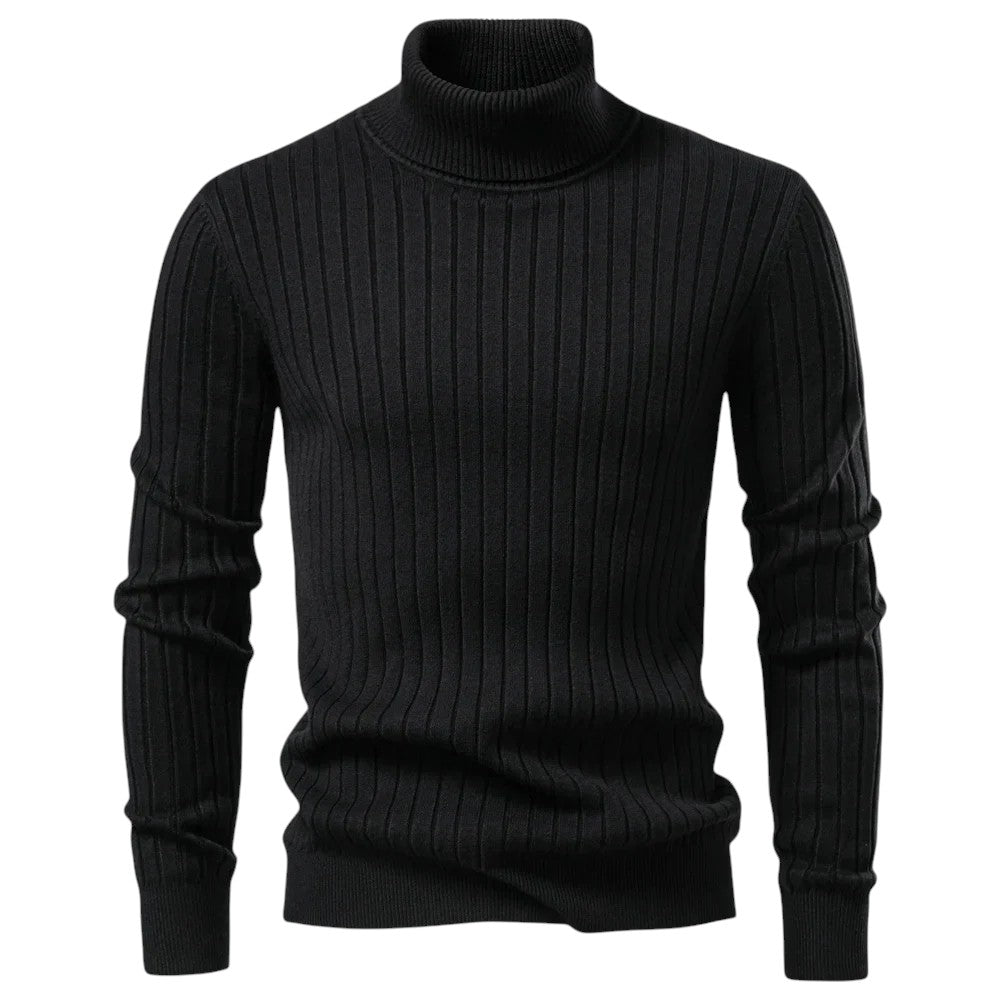 STYLAAR - Heren Coltrui Casual Gebreide Pullover Warme Trui-STYLAAR