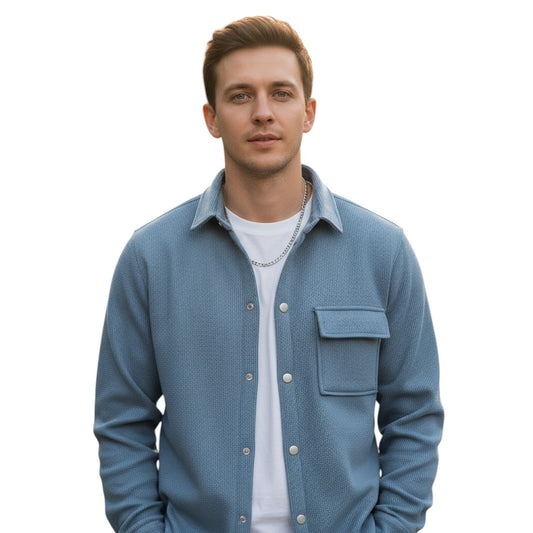 STYLAAR - Heren Winterjas Met Fleece Voering En Knopsluiting-STYLAAR