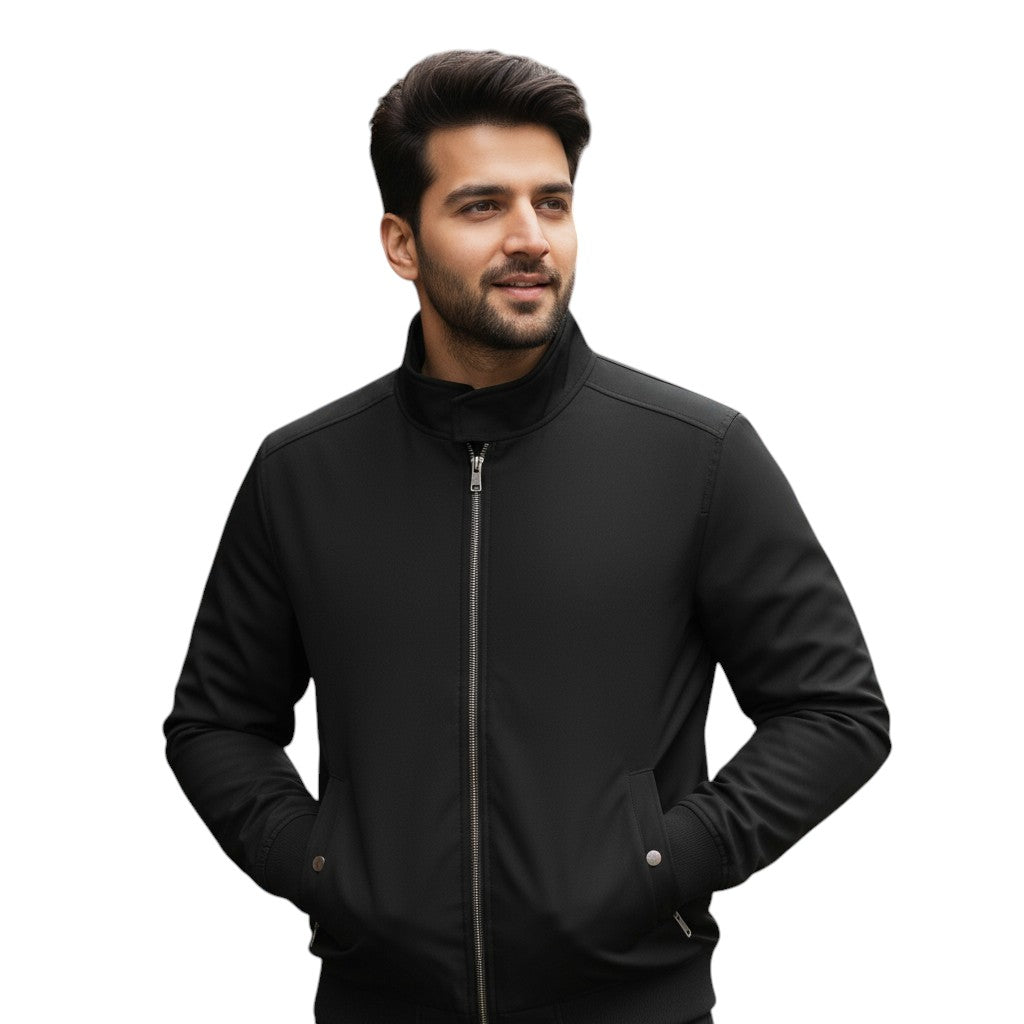 STYLAAR - Herenjack met rits voor een urban look-STYLAAR