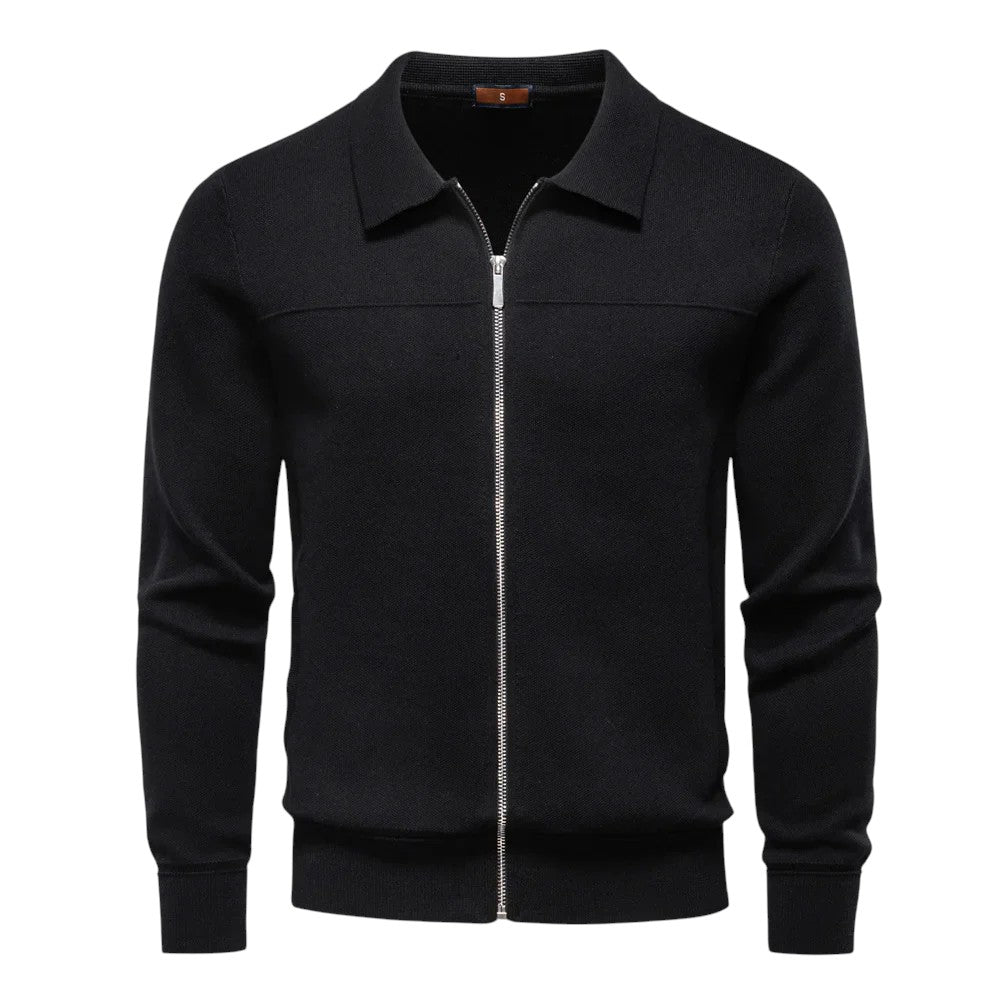 STYLAAR - Herenjas Hoge Kraag Rits Casual Winterstijl-STYLAAR