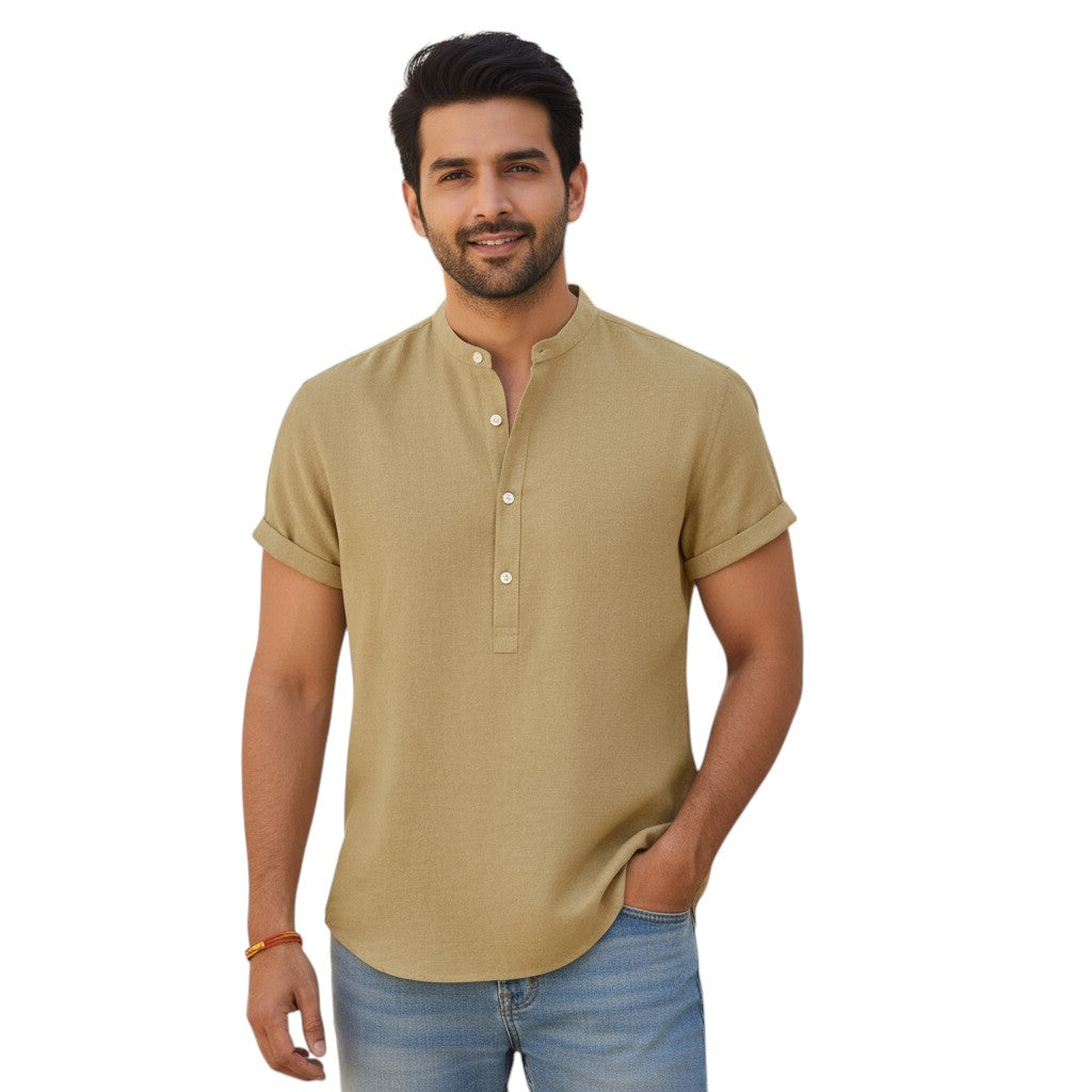 STYLAAR - Herenlinnen overhemd voor dagelijks gebruik-STYLAAR