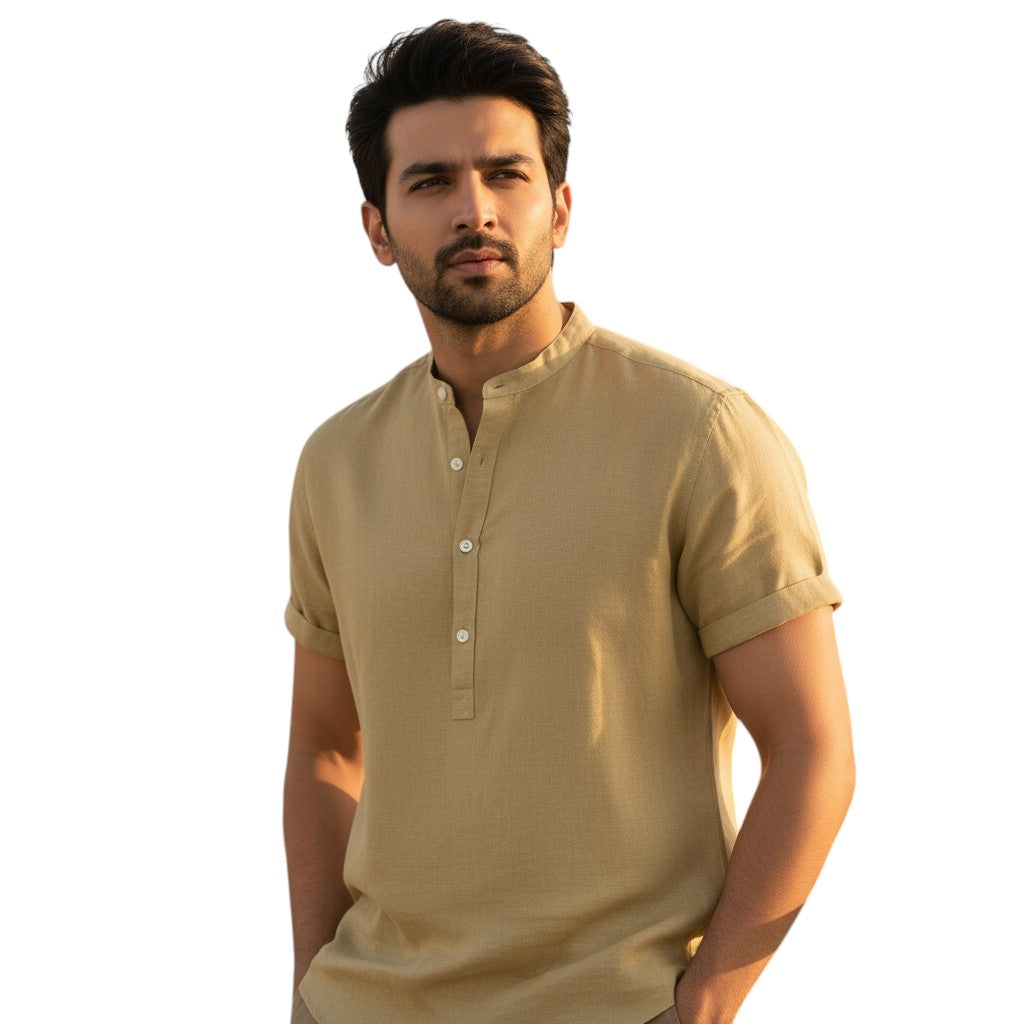 STYLAAR - Herenlinnen overhemd voor dagelijks gebruik-STYLAAR