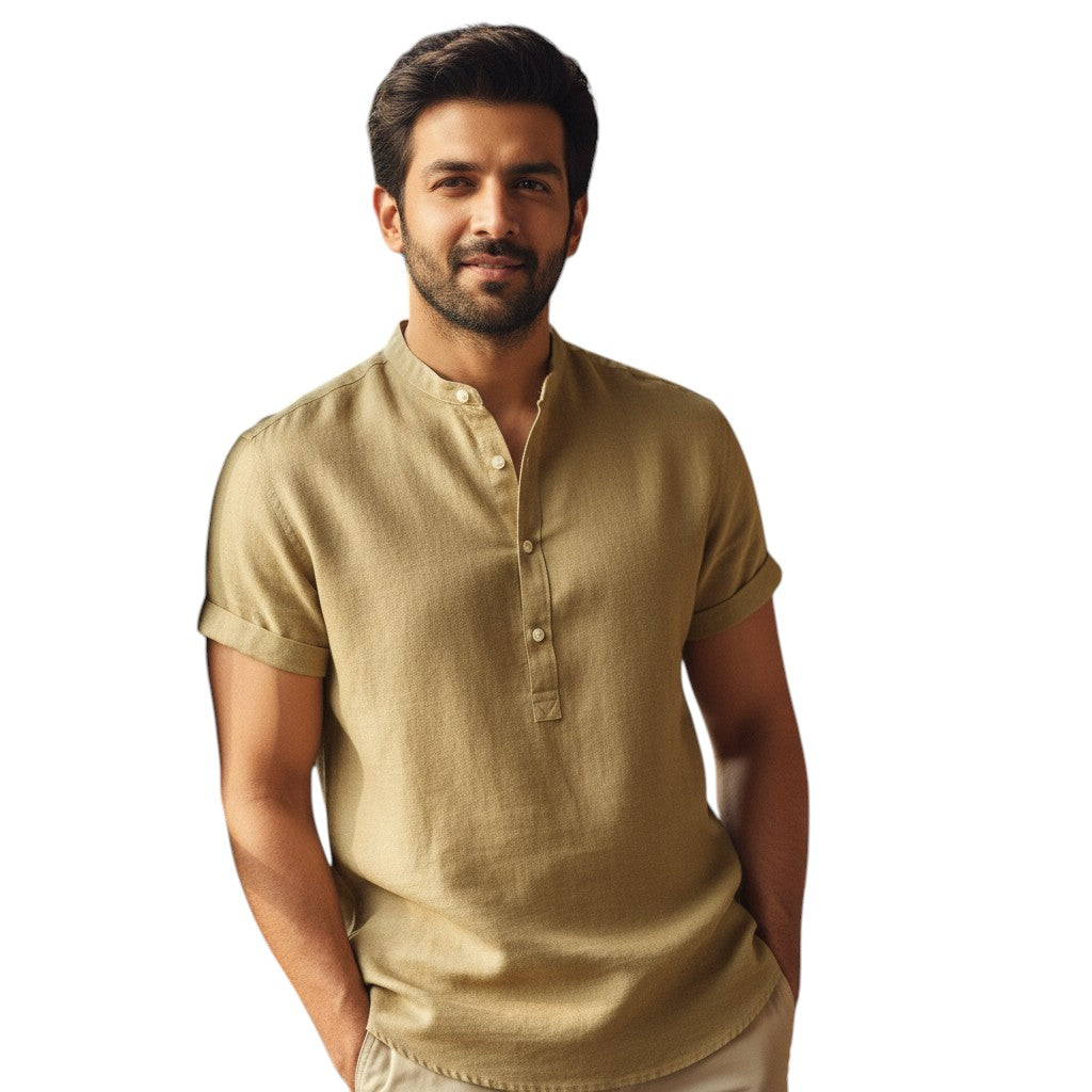 STYLAAR - Herenlinnen overhemd voor dagelijks gebruik-STYLAAR