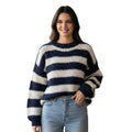 STYLAAR - Oversized Trui voor Vrouwen Lange Mouwen Crewneck Jumper-STYLAAR