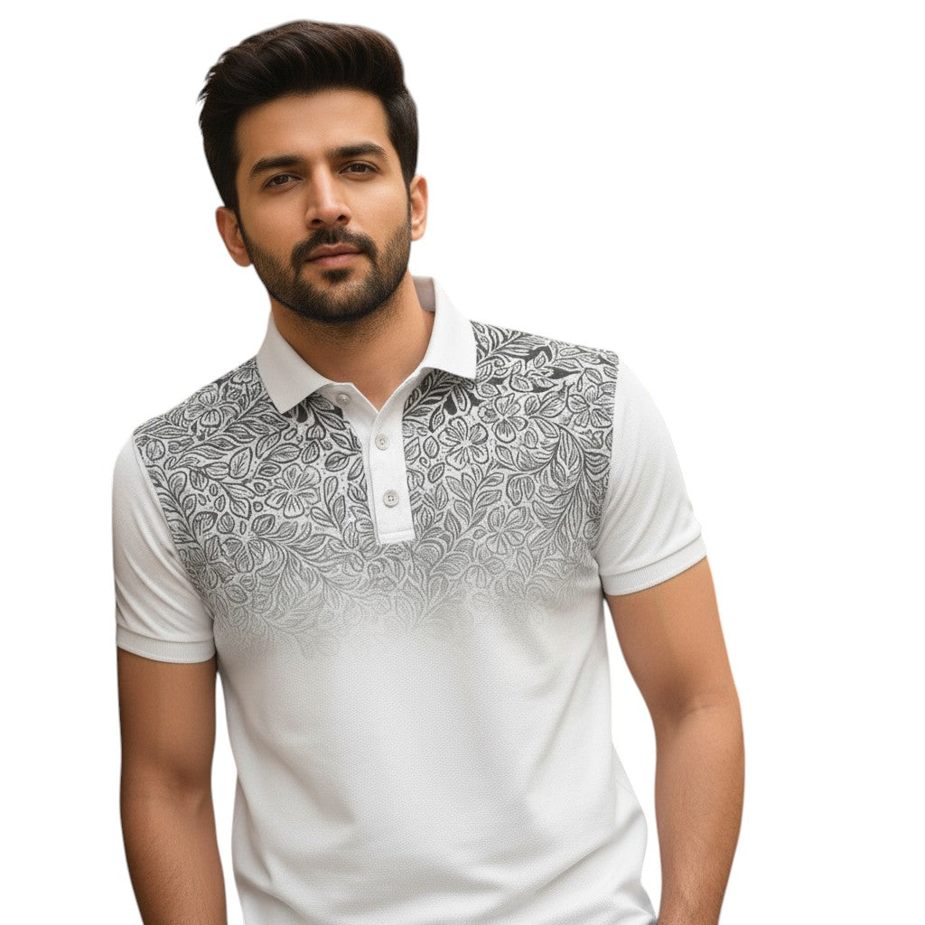 STYLAAR - Polo Heren Korte Mouwen Zomer Gradient Stijl-STYLAAR