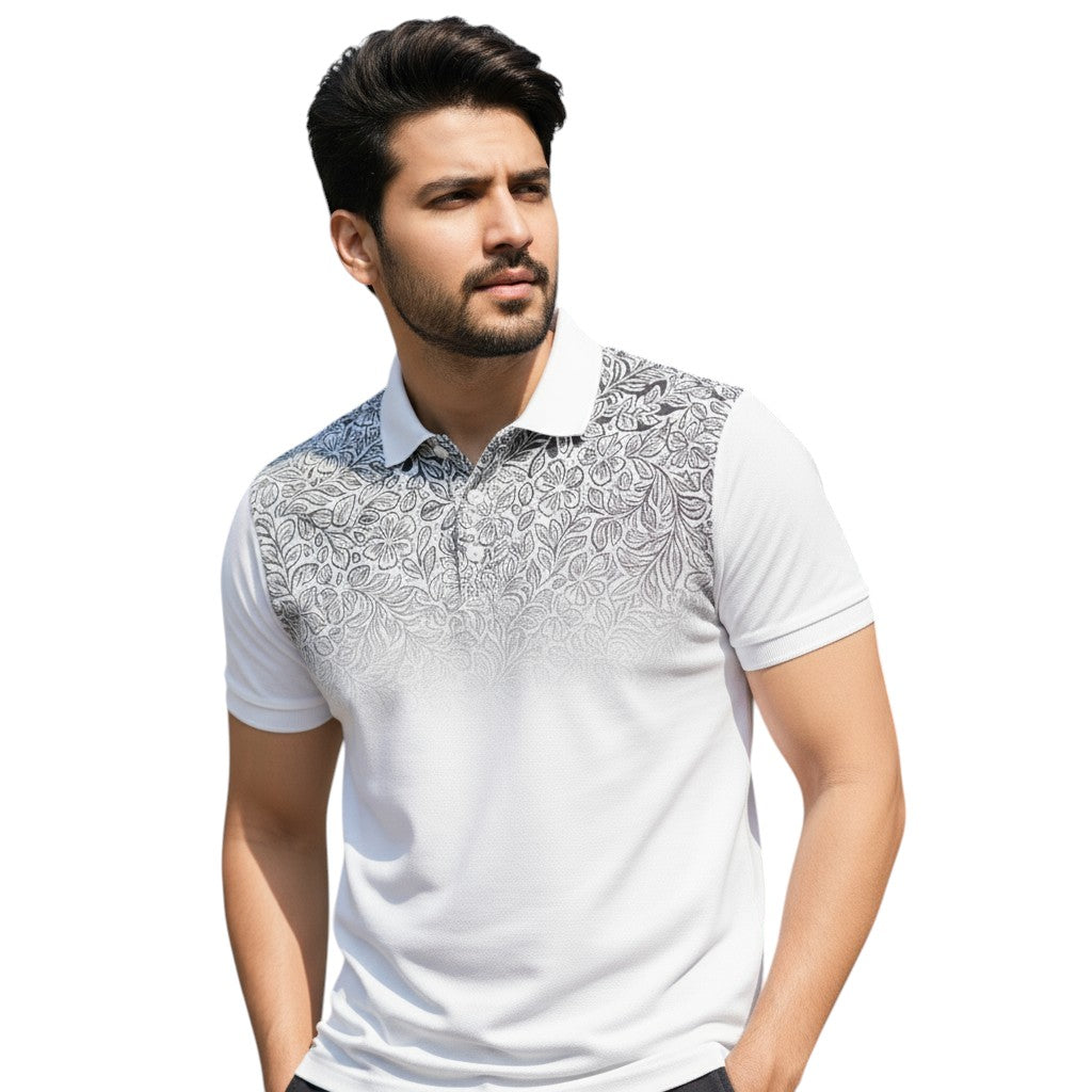 STYLAAR - Polo Heren Korte Mouwen Zomer Gradient Stijl-STYLAAR