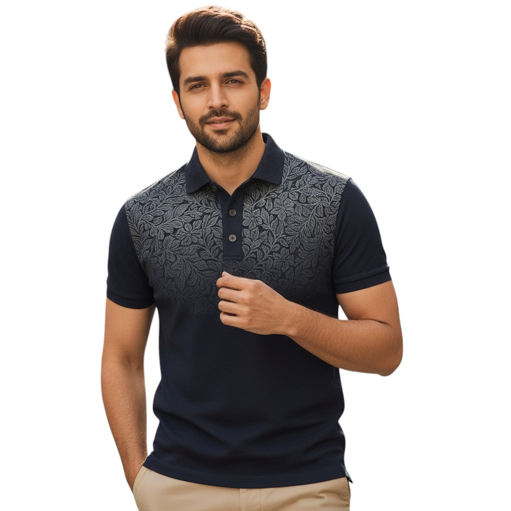 STYLAAR - Polo Heren Korte Mouwen Zomer Gradient Stijl-STYLAAR