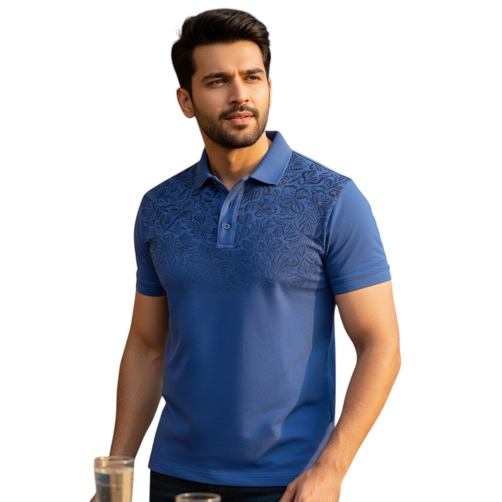 STYLAAR - Polo Heren Korte Mouwen Zomer Gradient Stijl-STYLAAR