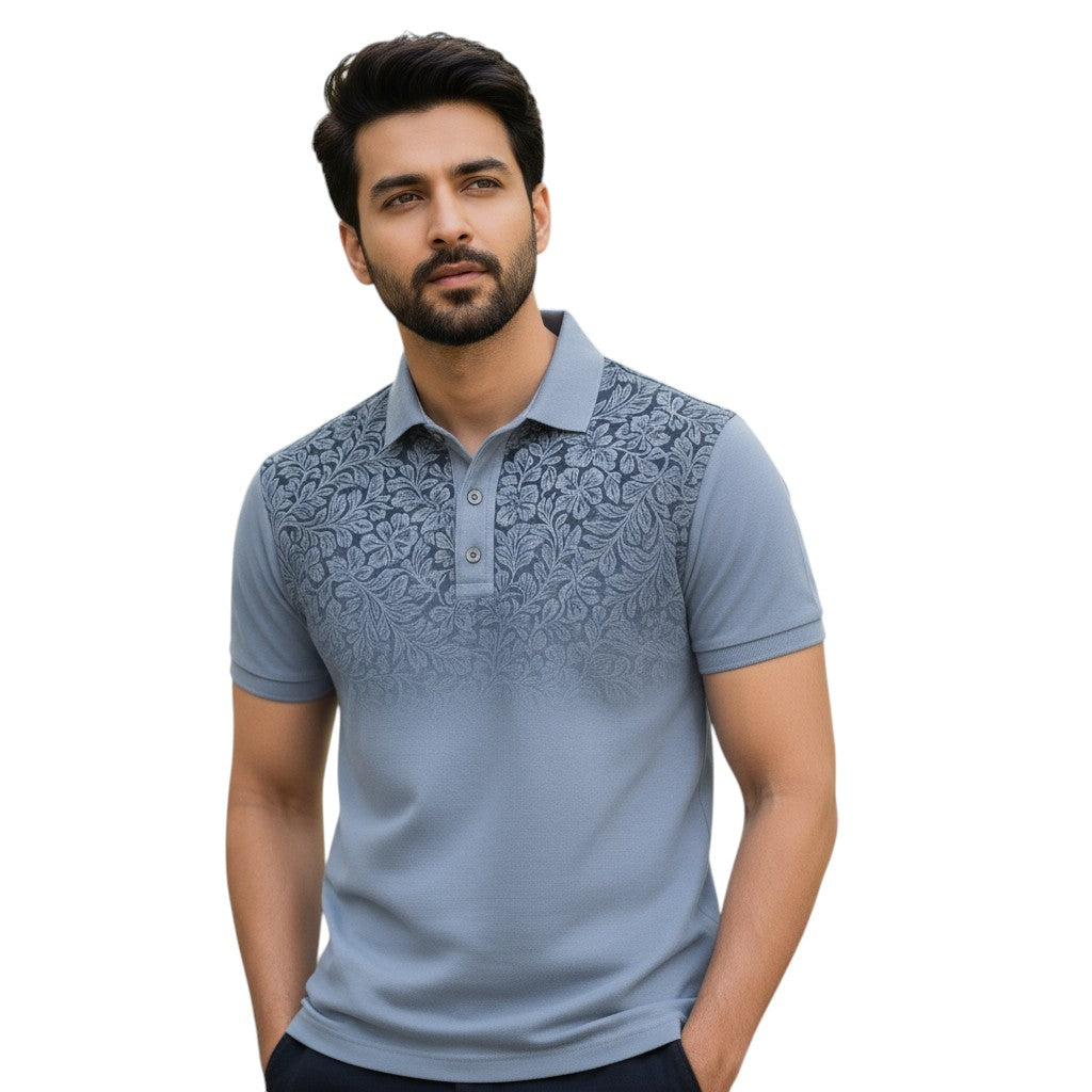 STYLAAR - Polo Heren Korte Mouwen Zomer Gradient Stijl-STYLAAR