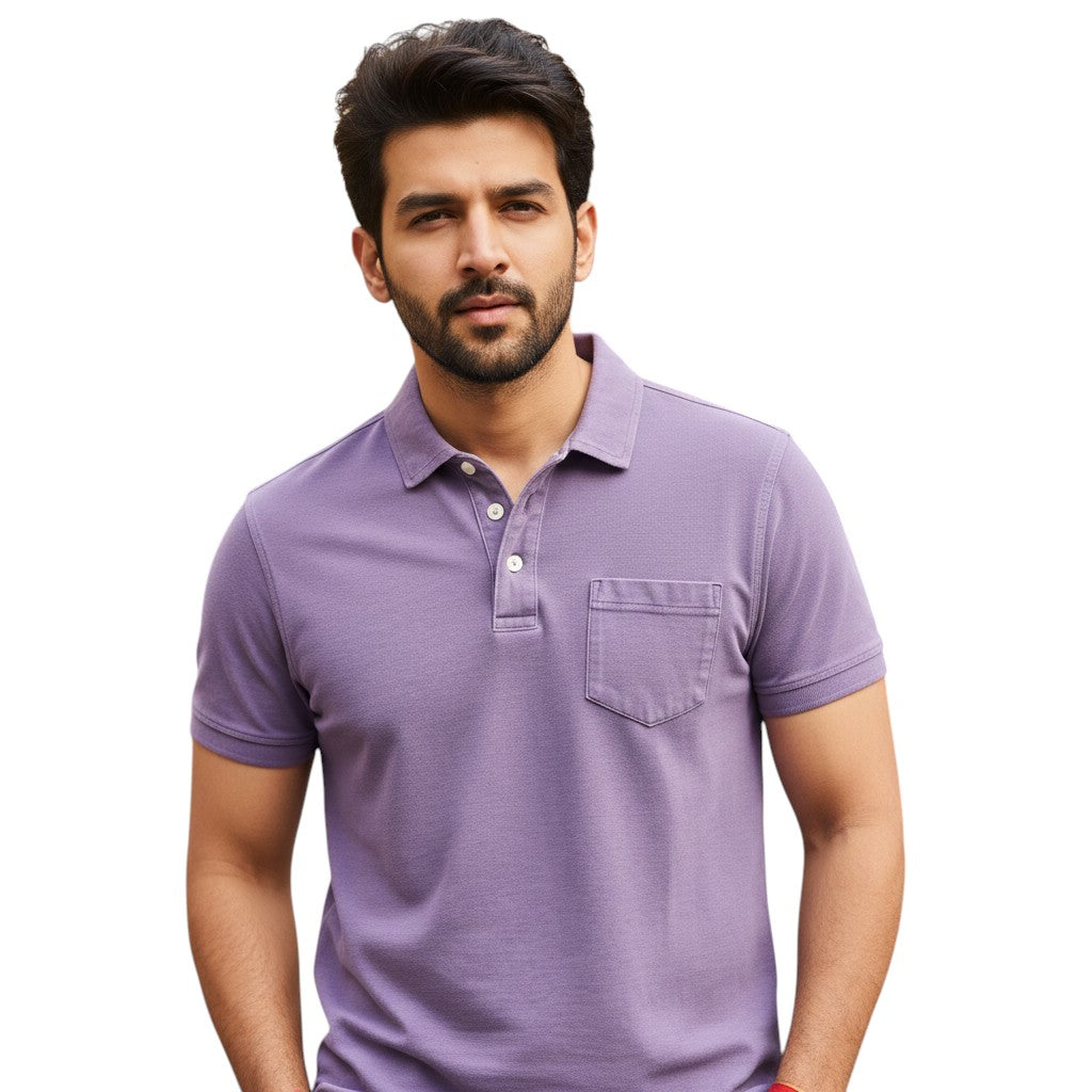 STYLAAR - Polo voor heren met borstzakje-STYLAAR