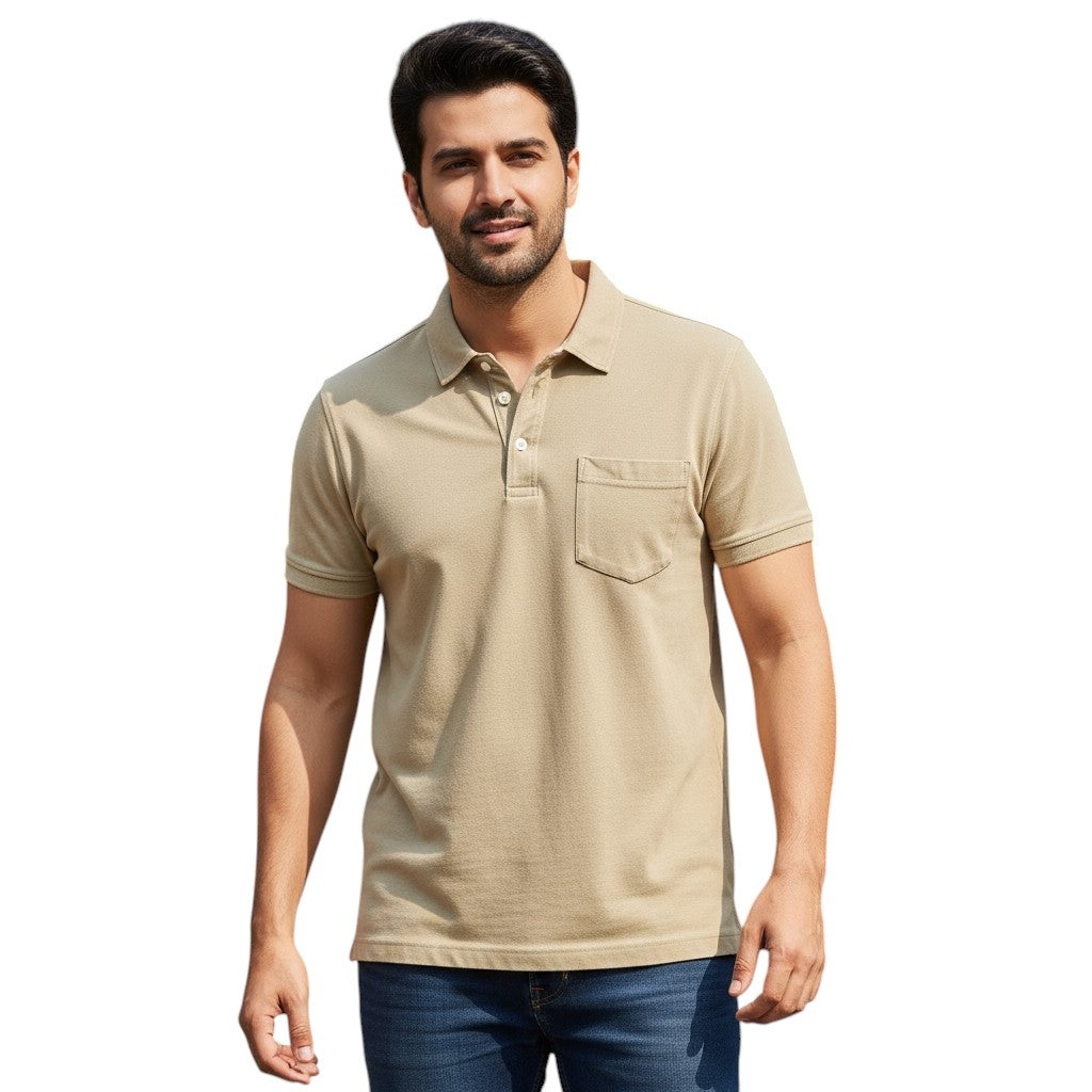 STYLAAR - Polo voor heren met borstzakje-STYLAAR