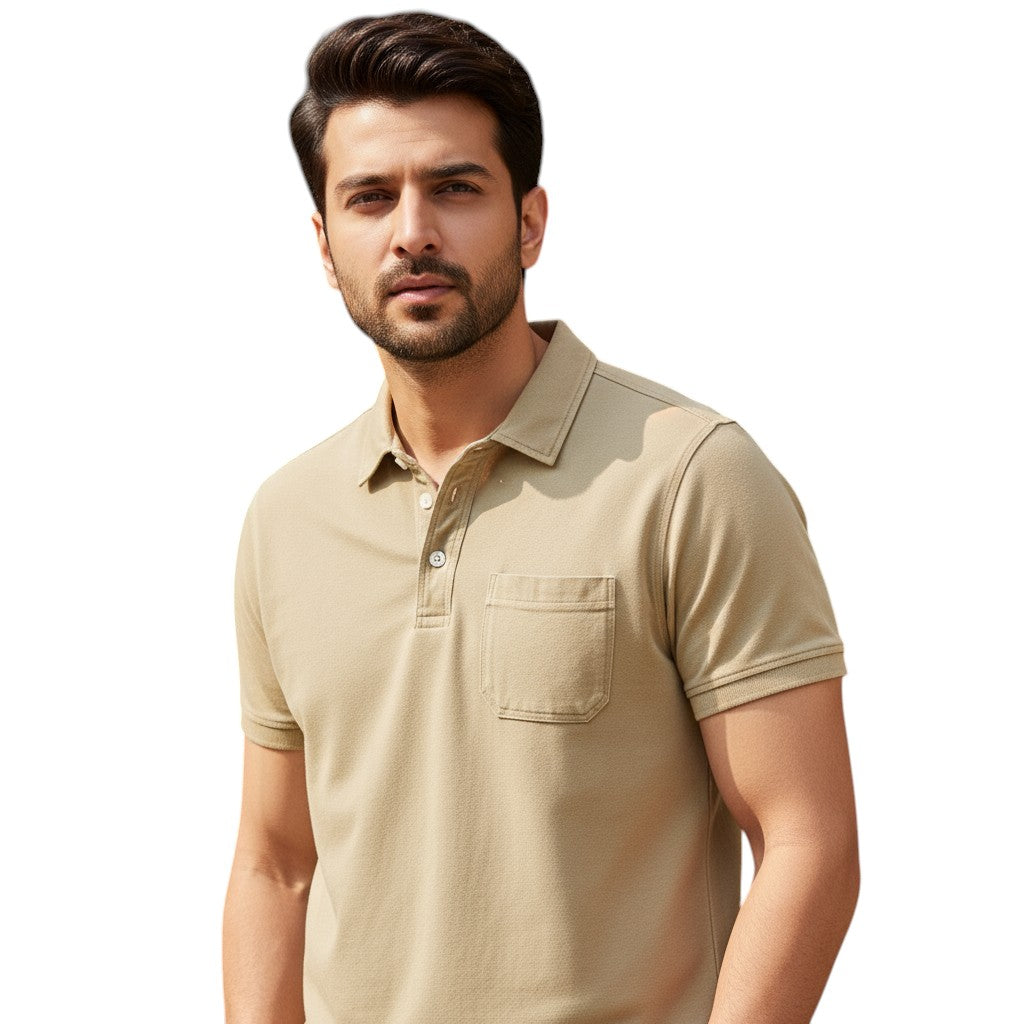 STYLAAR - Polo voor heren met borstzakje-STYLAAR