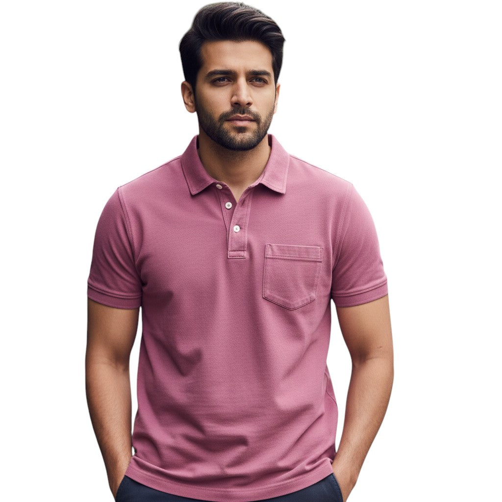 STYLAAR - Polo voor heren met borstzakje-STYLAAR