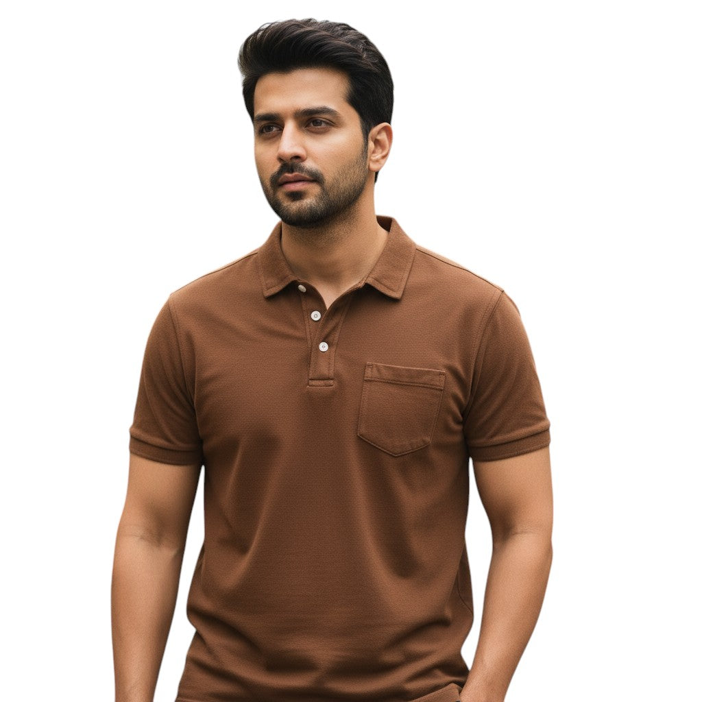 STYLAAR - Polo voor heren met borstzakje-STYLAAR