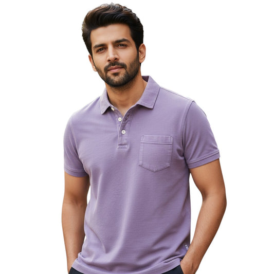 STYLAAR - Polo voor heren met borstzakje-STYLAAR