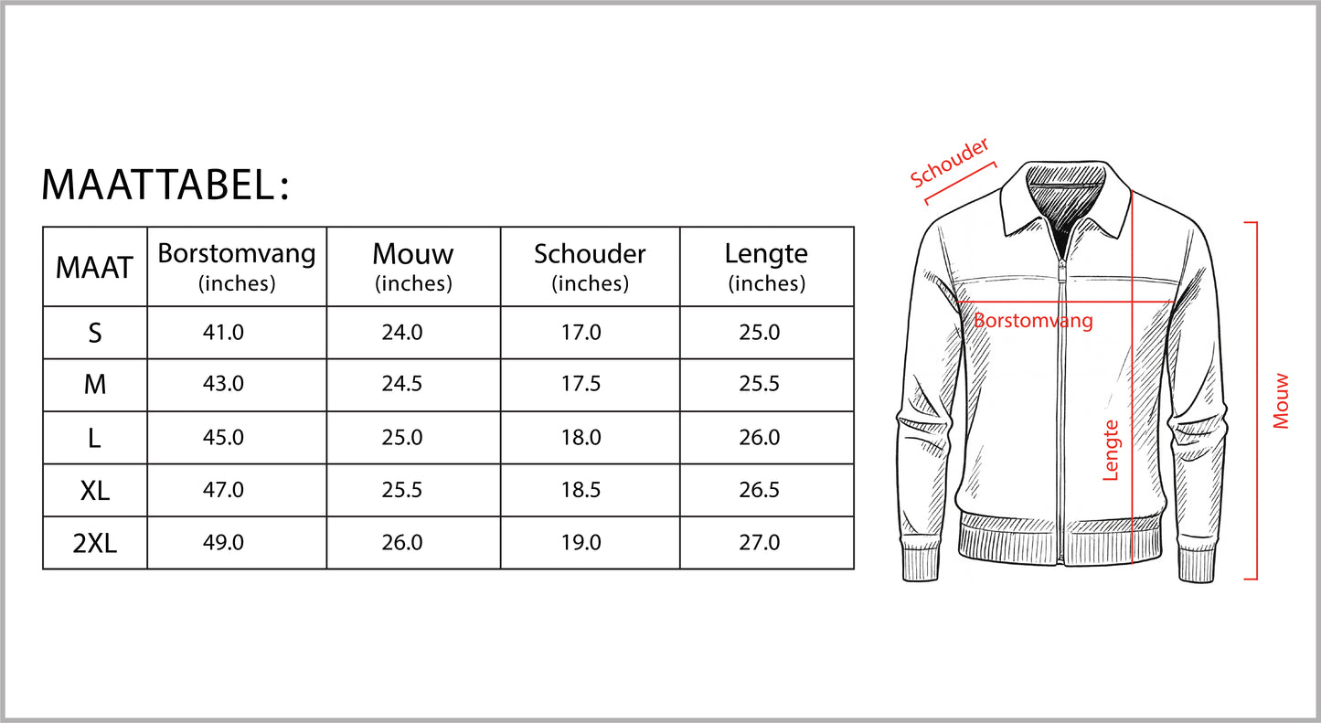 STYLAAR Herenjas met Hoge Kraag en Rits
